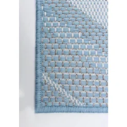 Indoor or Outdoor Rug - 5 x 7 Light Blue