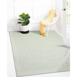 Indoor or Outdoor Rug - 5 x 7 Mint Green Discount