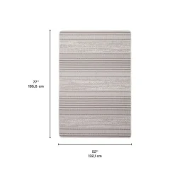 Indoor or Outdoor Rug - 4 x 6 Grey Hot