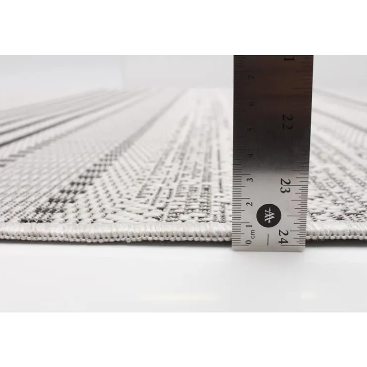 Indoor or Outdoor Rug - 4 x 6 Grey Hot