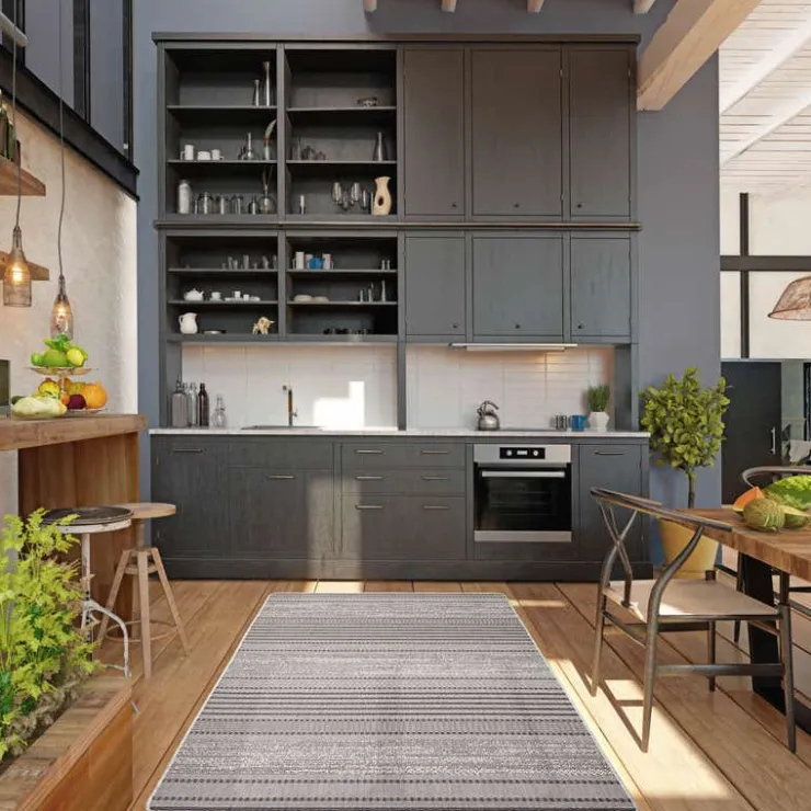 Indoor or Outdoor Rug - 4 x 6 Grey Hot