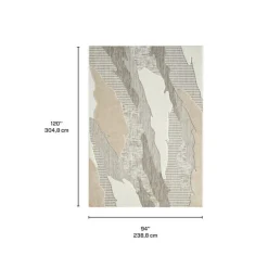 Indoor or Outdoor Rug - 8 x 10 Beige/Brown New