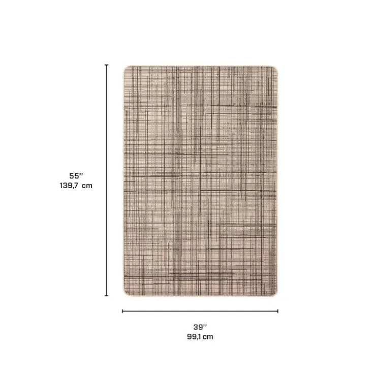 Indoor or Outdoor Rug - 3 x 5 Tan Hot