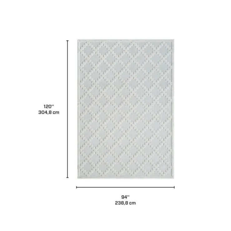 Indoor or Outdoor Rug - 8 x 10 Grey