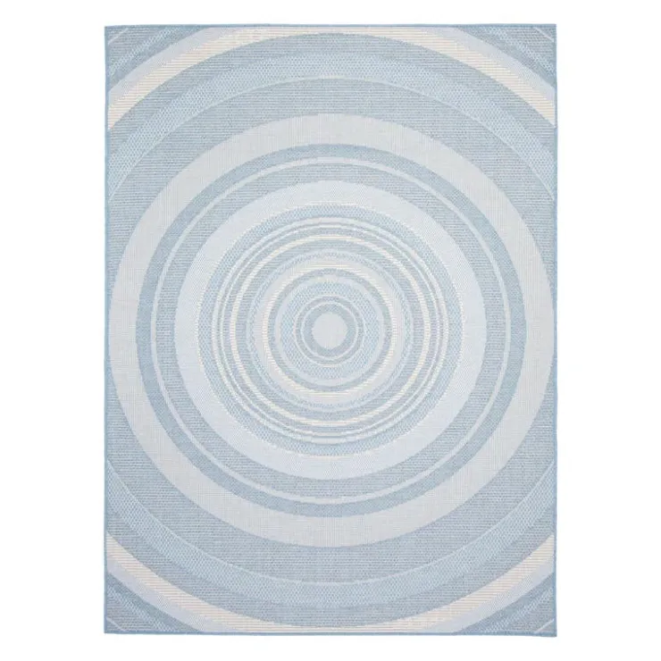 Indoor or Outdoor Rug - 7 x 10 Light Blue