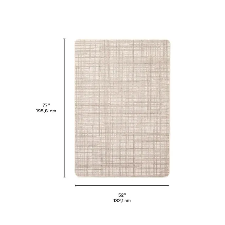 Indoor or Outdoor Rug - 4 x 6 Cream