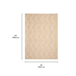 Indoor or Outdoor Rug - 7 x 10 Gold Hot