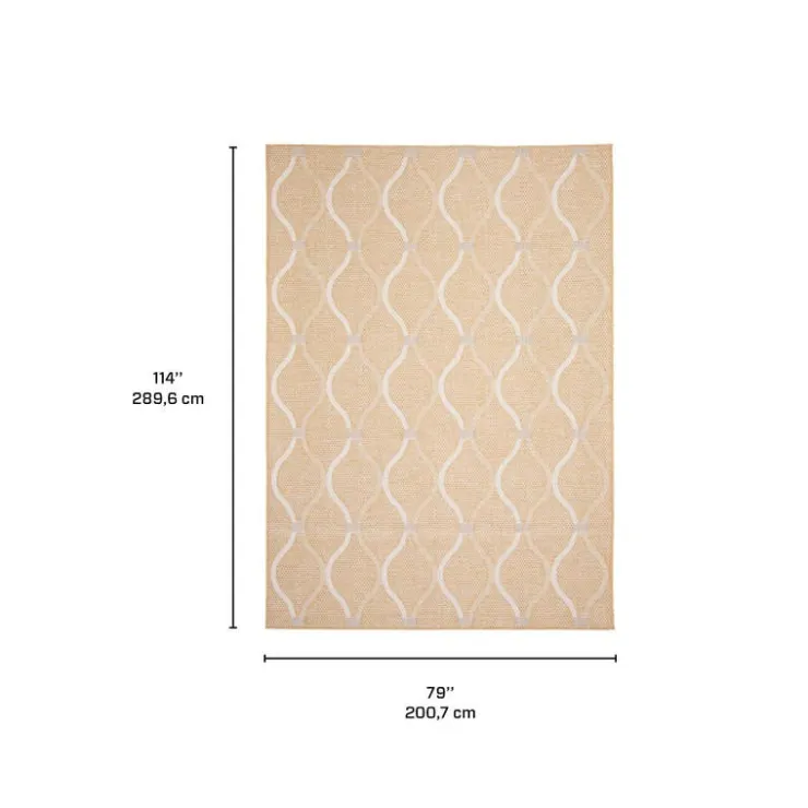 Indoor or Outdoor Rug - 7 x 10 Gold Hot
