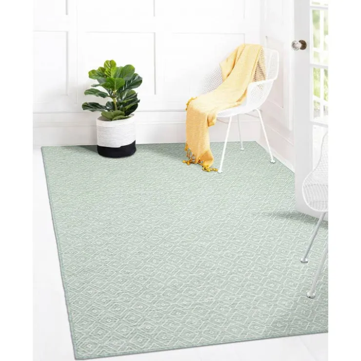 Indoor or Outdoor Rug - 5 x 7 Mint Green Online