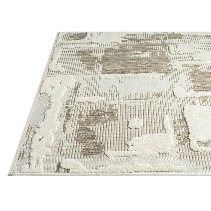Indoor or Outdoor Rug - 5 x 8 Beige Clearance