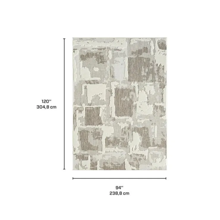 Indoor or Outdoor Rug - 8 x 10 Beige Outlet