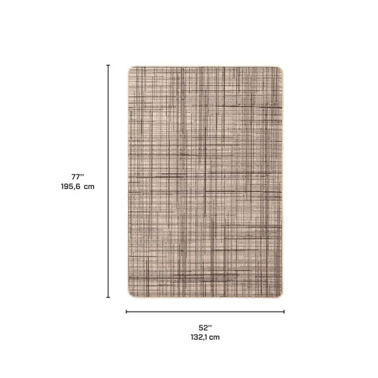 Indoor or Outdoor Rug - 4 x 6 Tan Sale