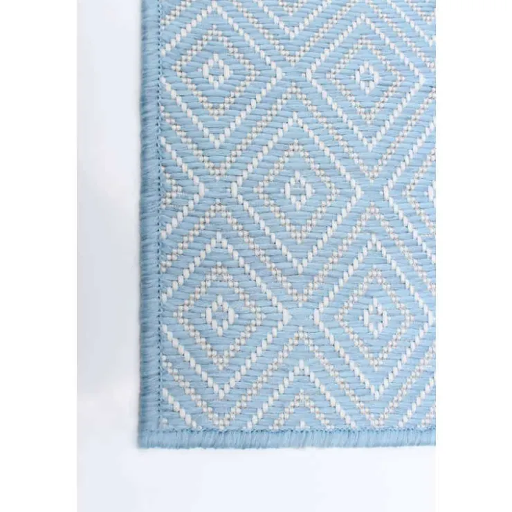 Indoor or Outdoor Rug - 7 x 10 Light Blue