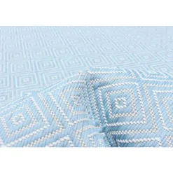 Indoor or Outdoor Rug - 7 x 10 Light Blue