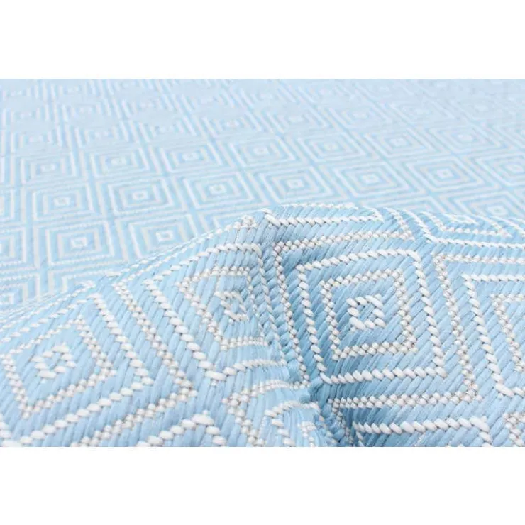Indoor or Outdoor Rug - 7 x 10 Light Blue