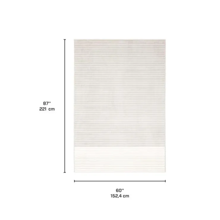 Indoor Rug - 5 x 7 Grey/White Sale
