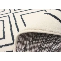 Indoor Rug - 5 x 7 White/Tan Online