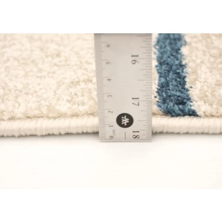 Indoor Rug - 5 x 7 Ivory/Blue Sale