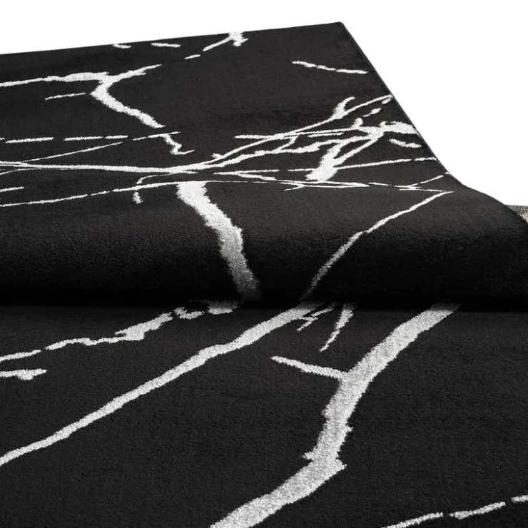 Indoor Rug - 5 x 8 Black / Gold