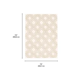 Indoor Rug - 7 x 10 White/Tan Discount
