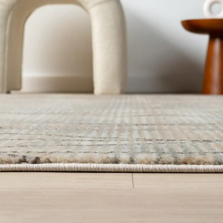 Indoor Rug - 8 x 11 Beige / Grey / Brown Hot