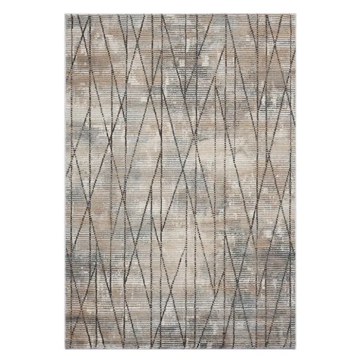 Indoor Rug - 8 x 11 Beige / Grey / Brown Hot