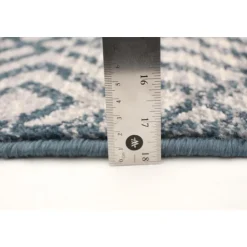Indoor Rug - 4 x 6 Petrol/Silver Sale