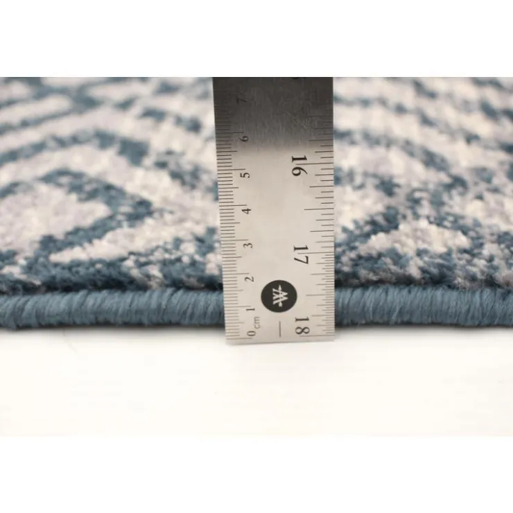 Indoor Rug - 4 x 6 Petrol/Silver Sale