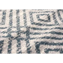 Indoor Rug - 4 x 6 Petrol/Silver Sale
