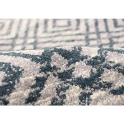 Indoor Rug - 4 x 6 Petrol/Silver Sale