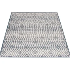 Indoor Rug - 4 x 6 Petrol/Silver Sale