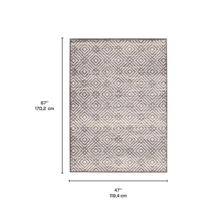 Indoor Rug - 4 x 6 Dark Grey Discount