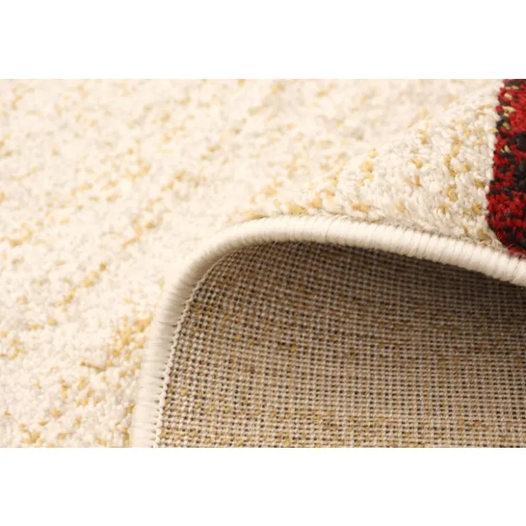 Indoor Rug - 4 x 6 Ivory/Red Outlet