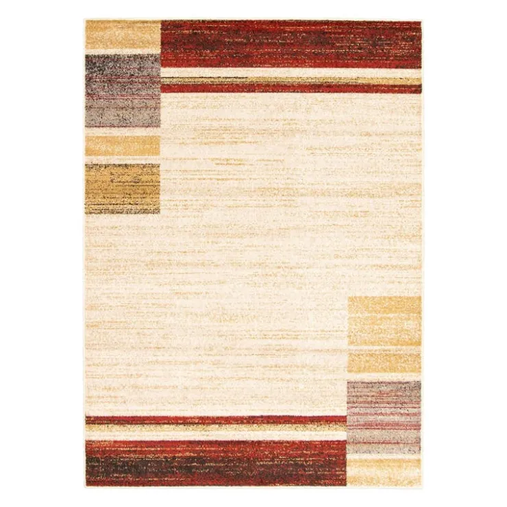 Indoor Rug - 4 x 6 Ivory/Red Outlet