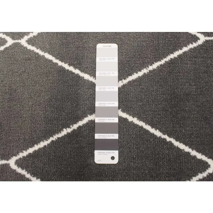 Indoor Rug - 5 x 7 Dark Grey/White New
