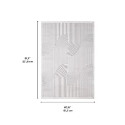 Indoor Rug - 5 x 8 Grey Outlet
