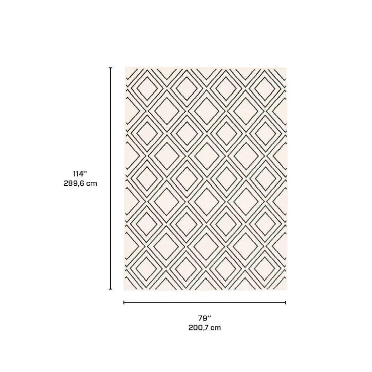 Indoor Rug - 7 x 10 White/Tan Best