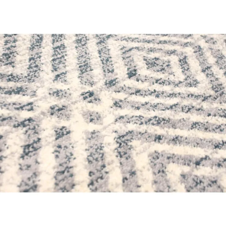 Indoor Rug - 5 x 7 Silver/Petrol