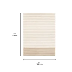 Indoor Rug - 5 x 7 White/Tan Online