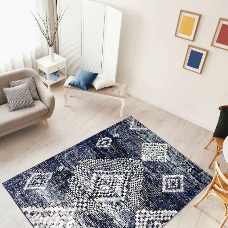 Indoor Rug - 5 x 7 Blue New