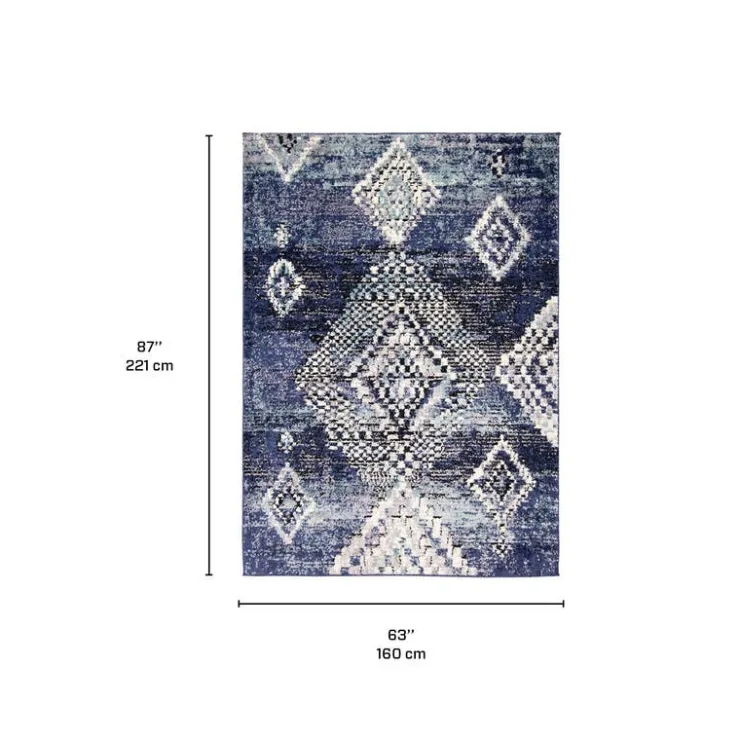 Indoor Rug - 5 x 7 Blue New