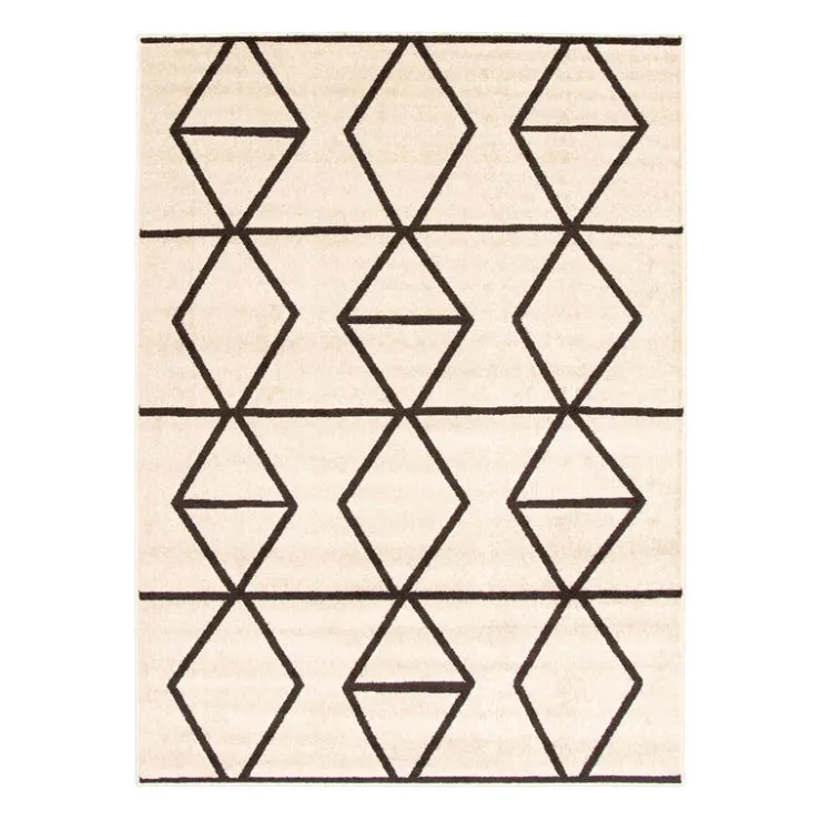 Indoor Rug - 4 x 6 Ivory/Brown New