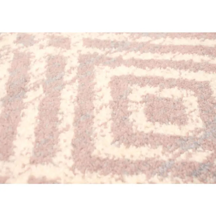 Indoor Rug - 8 x 10 Cream/Pink New