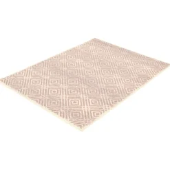 Indoor Rug - 8 x 10 Cream/Pink New
