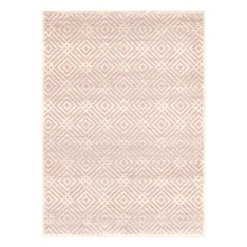 Indoor Rug - 8 x 10 Cream/Pink New