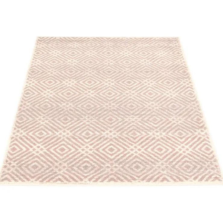 Indoor Rug - 8 x 10 Cream/Pink New