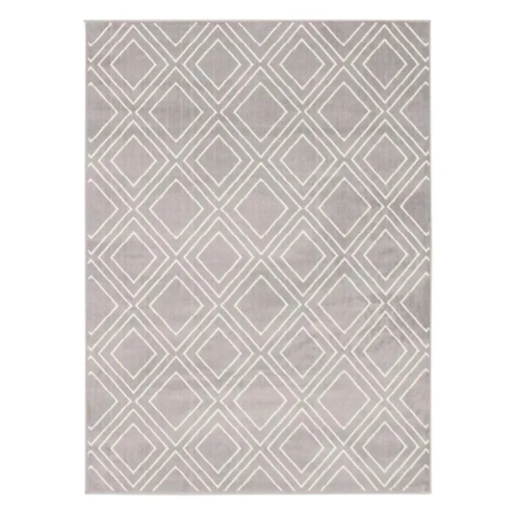 Indoor Rug - 7 x 10 Grey/White Outlet