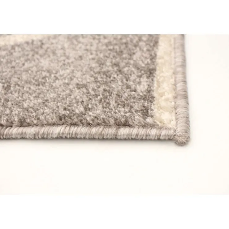Indoor Rug - 5 x 7 Grey/Ivory New