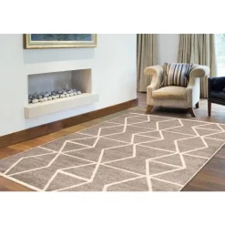Indoor Rug - 5 x 7 Grey/Ivory New