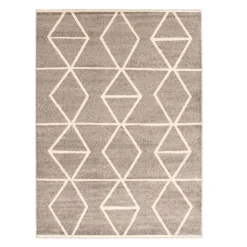 Indoor Rug - 5 x 7 Grey/Ivory New